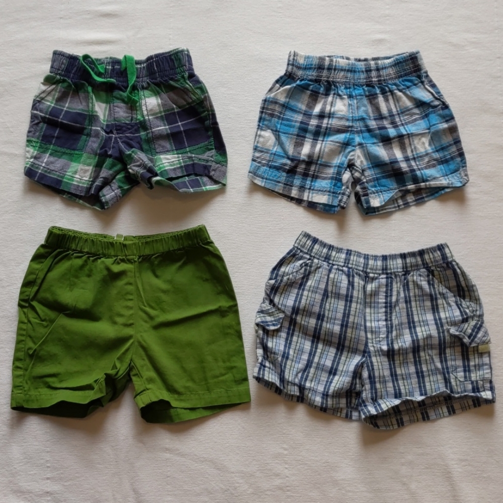 BUNDLE OF 4 BABY SHORTS 6M